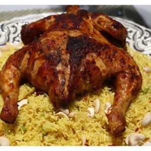 Roasted Chicken With Cashew Rice Recipe