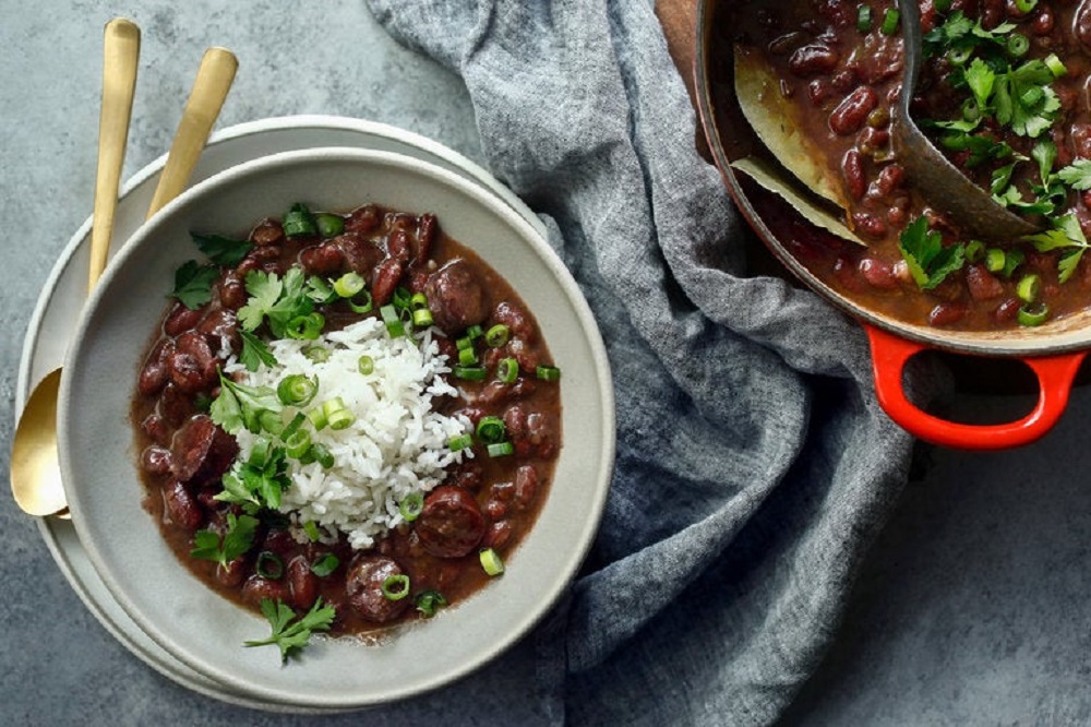 Easy Red Beans and Rice Recipe (Lubiya)