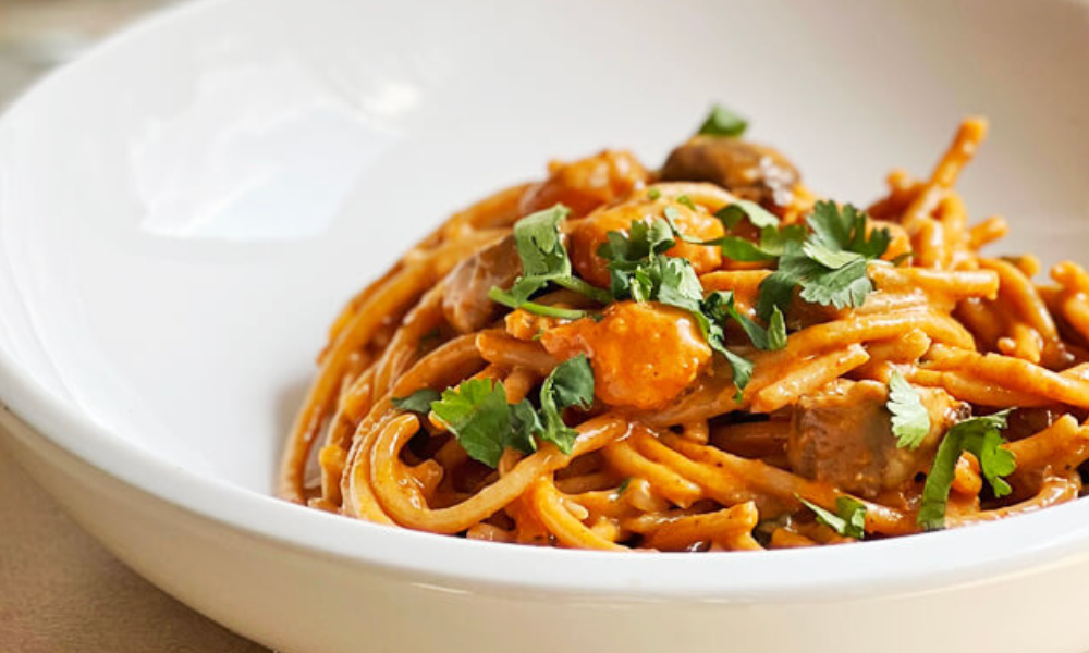 Recco Pasta with Shrimps and Mushrooms Recipe